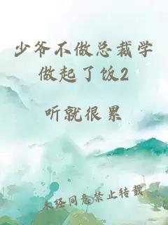 少爷不做总裁学做起了饭2