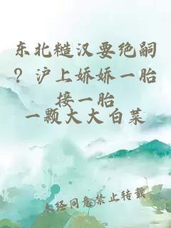 东北糙汉要绝嗣？沪上娇娇一胎接一胎