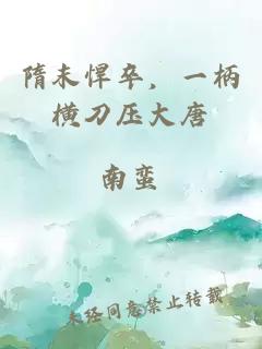 隋末悍卒，一柄横刀压大唐