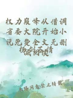 权力巅峰从借调省委大院开始小说免费全文无删减阅读