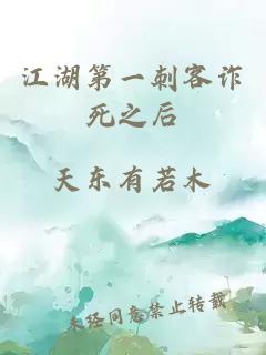 江湖第一刺客诈死之后